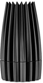 Alessi WAL03 B Grind Salz-/Pfeffer- und Gewürzmühle - Gußaluminium, schwarz., 7,50 x 7,50 x 14,20 cm