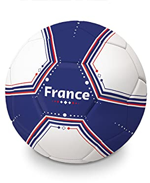 MONDO Toys - Ballon de Football Cousu FIFA 2022 - France - Produit Officiel - Taille 5-400 g - Couleur Blanc Bleu - 13443