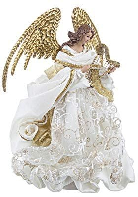 Magie di Natale Puntale per albero di natale angelo Raffael decorazione natalizia h28 cm