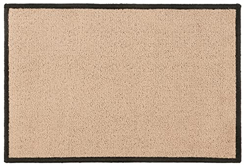 H HANSEL HOME Felpudo de Entrada Alfombra Absorbente Antideslizante Lavables Interior y Exterior Salón, Pasillo, Cocina, Dormitorio - Beige, 40x60 cm