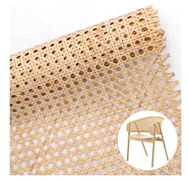 Rattan Gurtband,35 x 100cm Natürliches Rattan Webbing Geflecht, Möbel Wiener Geflecht für Caning Projekte,Bastelprojekte,Heimdekoration