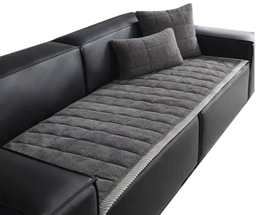 uyeoco Sofabezug Sofa Überzug Ecksofa L Form Couch überwurf,Plüsch Superweich Sofaüberwurf rutschfest Sofabezug Sofaüberwurf Verdicktes Dekoration Für 2 3 Sitzer Sofa (Color : 1@, Size : 70x210cm)