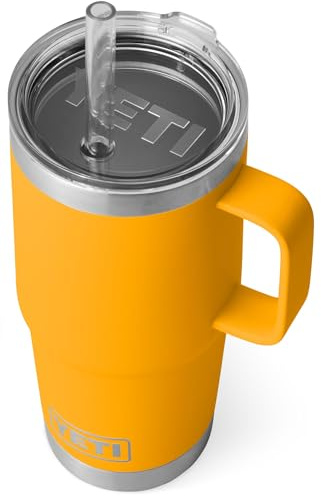 YETI Rambler Straw Mug, Stainless Steel Vacuum Insulated Mug with Stronghold Lid, Beekeeper, 25 oz (739 ml)