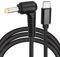 sourcing map 5FT USB C to DC PD Power Fast Charging Cable, 4.0mm x 1.7mm 65W/15V DC Power Cable, Type C Input 3A Adapter Jack Converter for Router, Camera, TV Box, Desk Lamp(Black)