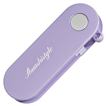 Household Folding Storage Paring Peeler, Portable Compact Size Kitchen Multi-Function Paring Knife Sharp Stainless Steel Blade Scraper Knife Suitable for Camping Picnics and Travel (Purple)