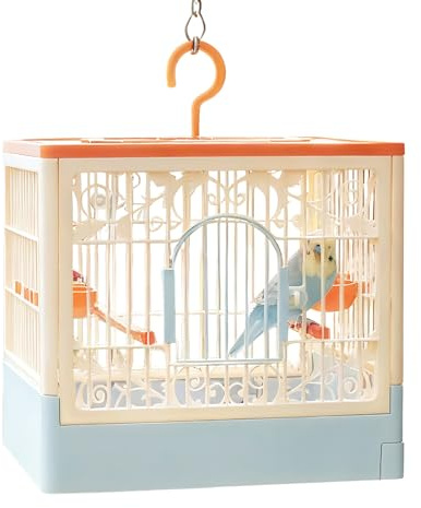 Nymphensittichkäfig, Großer, Geräumiger, Belüfteter Vogelhauskäfig, Haus Für Nymphensittiche, Wellensittiche, Sittiche, Aras, Abnehmbares Tablett Für Barschfutter Für Vögel Wie Wellensittiche Und Kana