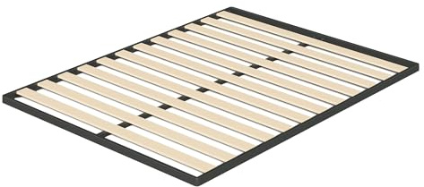 Zinus Deepak Easy Assembly Wood Slat 1.6 Inch Bunkie Board, Bed Slat Replacement, Full