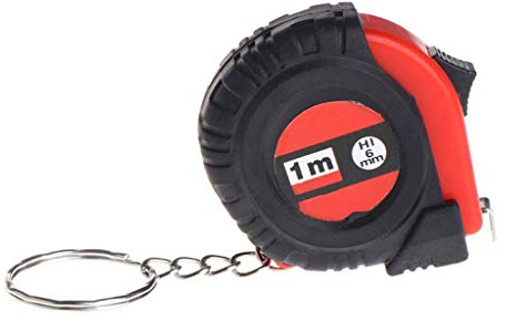 Mètres à ruban Mètres à ruban Ruban à mesurer Mini Ruban à mesurer avec porte-clés en plastique Ruban à mesurer 1m Portable rétractable Règle cm/pouces Ruban à mesurer Ruban à mesurer rétractable