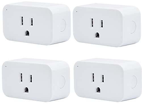 THIRDREALITY Smart Plug 4 Pack, 15A Smart Outlet with Timer Function, Zigbee Repeater, ETL Certified, Requires ZigBee Hub, No Power Meter