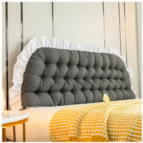 HUMAJORY Keilkissen Fürs Bett, Lesekissen, Nackenkissen for Nacken Und Schulter, Bettkissen for Schlafen, Rückenkissen, Rückenkissen for Bett/Couch Im Sitzen(Black,120x50x5cm)