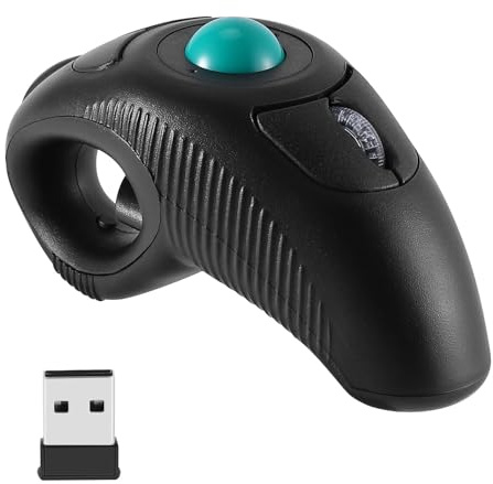 YIXANNX 2.4G Souris sans Fil Salle de réunion TV Portable Ergonomique Faible Retard 1000 DPI Trackball Souris USB récepteur Ordinateur de Bureau
