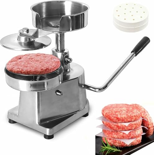 Macchina per hamburger, pressa per hamburger commerciale, macchina manuale per hamburger, pressa per hamburger, per carne, verdure, manzo