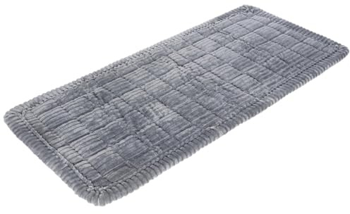 Chewtoyo Baksäte hund bilsängmatta, halkfri design, 60 x 130 cm, grå maskintvättbar resa husdjursmatta för bilar, mjuk hundfilt bilstolsskydd