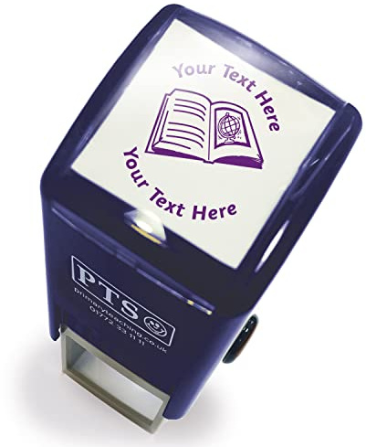 Personalised Reading Book Comprehension Literacy School Teachers Feedback Marking Stamper Stamp 25mm Primary Teaching Services (Purple)