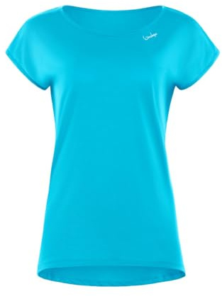 WINSHAPE Damen Ultra Leichtes Modal-kurzarmshirt Mit Abgerundetem Saum Mct013 Kurzarmshirt, Sky-blue, M EU