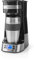 Ex-Pro Single Serve 1 Cup Coffee Maker Digital Machine and Double Wall Insulated Travel Mug, with Timer, Stainless Steel, 420ml