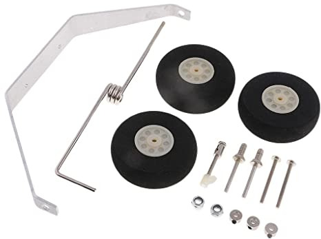 Amagogo Fahrwerk für RC Flugzeug Dreiradteile Aus Aluminiumlegierung für 182