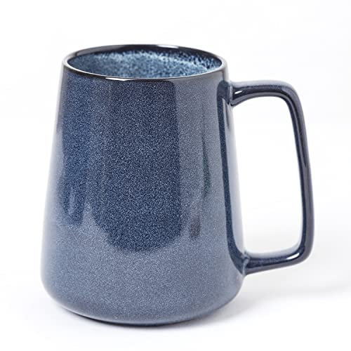 Ceraozmus Grandes Tasses à Café En Céramiques, 24 Oz / 700 Ml De Grandes Tasses Supplémentaires, Pour Cappuccino, Latte, Cacao Chaud Ou Don De Time Chaud(24 oz Pure Blue)