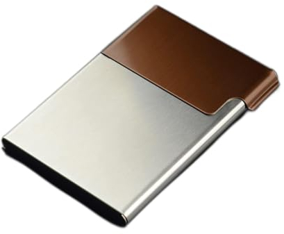 HEXEH Kartenhülle Visitenkartenhalter Männer Damen Visitenkartenetui Visitenkarte Aufbewahrungsbox Enterprise Metall Edelstahl Tragbare Visitenkartenbox Visitenkartenhalter (Color : D)
