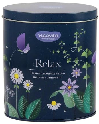 Neavita Relax - Oval Tin Tisana, 12 filtri