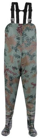 ARtray Wathose Herren Wasserdicht Atmungsaktiv Angelbekleidung Angelhose Mit HosenträGern Anglerhose Wasserdicht Erschwingliche Brust Wathosen FüR Waten, Fliegenfischen, Jagen, Arbeiten Im Schlamm