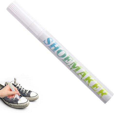 Sollee Schuhmarkierer aus Stoff,20 g kompakte, tragbare Lederfarbmarkierungsstifte - Reparaturstift Schuhmarker Leder Weiß Schuhcreme Stift Schuhleder Reparaturfarbe für Schuhe