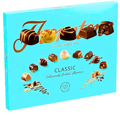Thorn tons Chocolates Classic Box Of Chocolates - Assortment Of White, Milk And Dark Chocolate - Birthday Mothers Day Fathers Day Valentines Gifts For Women Men - Christmas Valentines Chocolate Gift