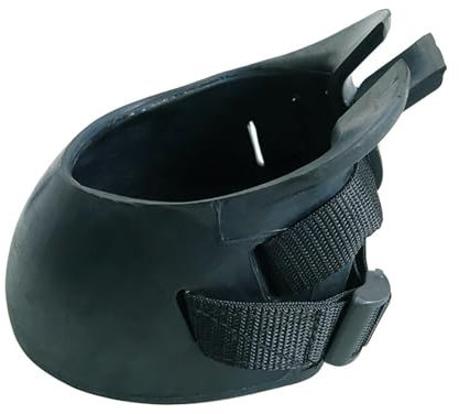 Fhsqwernm Hufstiefel für Pferde, Gummi, schützend, robust, Hufschuh, dick, Hufschuh, Ersatz für Wundmanagement, 1 Paar