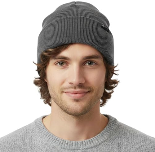 TOP-EX DryKnit™ wasserdichte Merino-Wollmütze M/L XL/XXL mit Fleecefutter – Warme Wintermütze für Herren & Damen bei kaltem Wetter