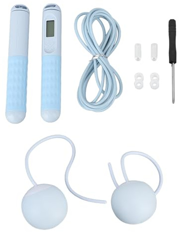Corde à sauter sans fil avec compteur, écran rétroéclairé LCD, corde à sauter intelligente et lestée pour hommes et femmes, entraînement de fitness en intérieur et en extérieur, lo