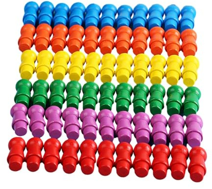 Ysyqkn Set di 66 Pezzi per Gioco da Tavolo di Dama per Bambini, Ideale per attività Artistiche E Scrivania.