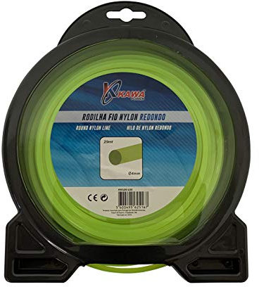 Kawapower Filo di nylon per decespugliatori rotondo 4MM X 29mt