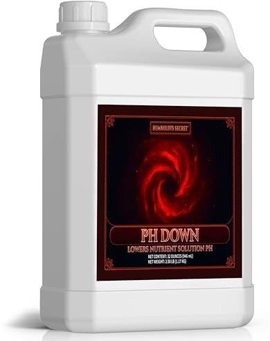 Humboldts Secret pH Down for Plants | Liquid pH Adjuster and Balancer for Soil Coco Hydroponics | Concentrated Phosphoric Acid Solution Supporting Nutrient Uptake and Strong Growth | 32 Ounce