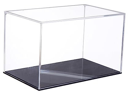 DOITOOL 1stück Acryl Vitrine Für Modelle Transparente Display Box Staubdicht Für Sammlerstücke Und Spielzeug Integriertes Design Keine Montage Erforderlich