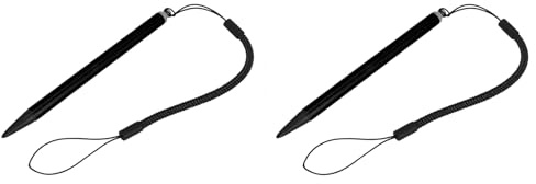 2 Stück Stylus-Stifte für Touchscreens, Screen Touch Painting Pen Resistiver Stylus mit Federseil für POS PDA Navigator