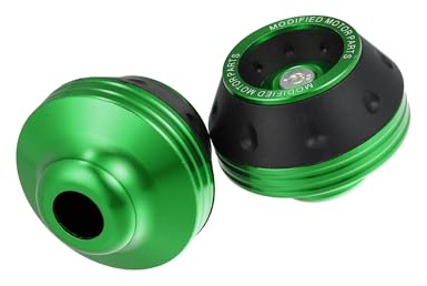 Partuto Pair Motorcycle Wheel Front Fork Frame Sliders Green Universal Replacement