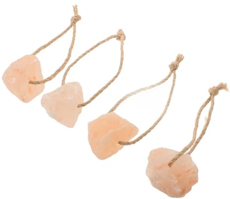 Hemobllo Blocs de Sel à Lécher pour Animaux D’Élevage Lot de 4 pour Chevaux Bétail Cerfs Minéraux Vitaux Soutien Santé Installation Simple 50-70G Longue Durée