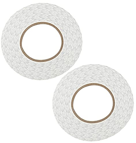 Keenso Ruban Adhésif Double Face Durable, Adhérence Super Forte, Longue Durée, Chaleur Blanche, Ensemble de 2 Pièces pour L'entretien des Téléphones Portables (Ruban adhésif double face blanc 5mm)