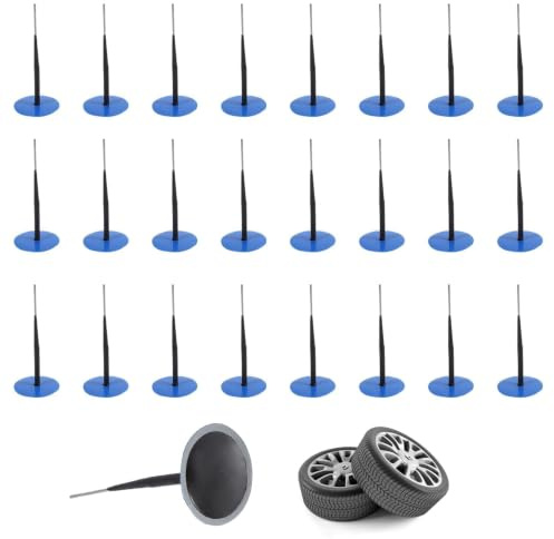Juego De 24 Kits De Reparación Para El Cuidado De Neumáticos, Pinchazo Reparación Parches Seta De 0,2 X 3,6, Enchufe Parche Goma Reparación Para Herramientas De Reparación Neumáticos Motocicleta