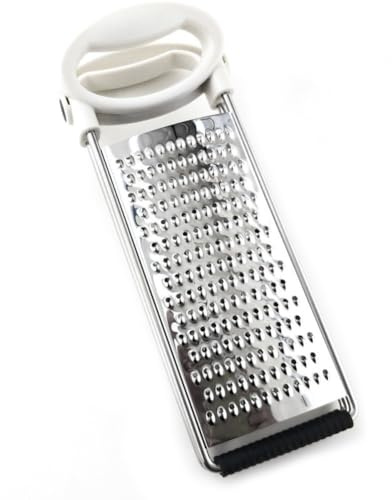 Homeponnew Raboteuse double face en acier inoxydable multifonction pour légumes et fruits avec design peu encombrant pour cuisine, passe au lave-vaisselle, blanc