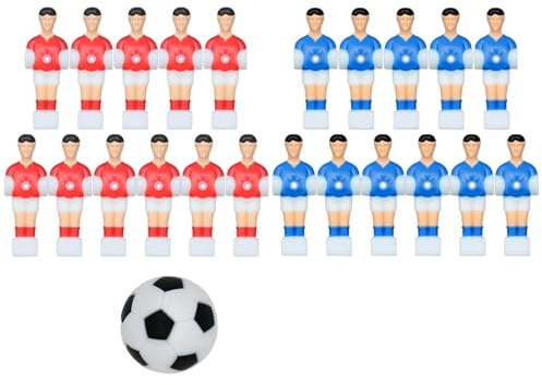 ICDKOYK Juego de Repuesto de Figuras futbolín. Mejora la autenticidad del Juego con Figuras. Un Regalo Ideal para Cualquier Aficionado al fútbol. Incluye 11