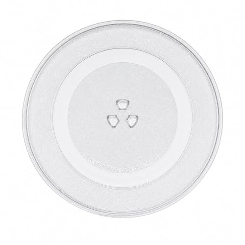 HIUOUIH Mikrowellenteller 24,5 cm / 9,6 Zoll, Glas-Drehteller Ersatz für Panasonic F06016D00XN A06015G10XN, kleine Y-Kupplung 17,5 mm, für 7-Zoll-Rollring