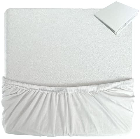 Protège-matelas pour lit bébé Tweeto® 7 en 1 - Imperméable - En coton éponge - 70 x 70 cm