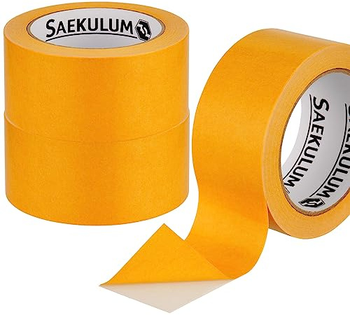 Saekulum 2 Stk. Doppelseitiges Klebeband, Teppich-Verlegeband 50 mm x 25 m, Teppichklebeband doppelseitig, Doppelklebeband/Hohe Klebekraft, Teppichband für glatte Untergründe, vielseitig einsetzbar
