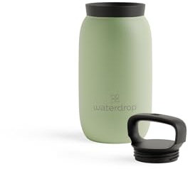 waterdrop® All Purpose Thermobecher 400ml. isolierte Edelstahl Thermosflasche. 24h kalt - 12h heiß. auslaufsicher & bruchsicher Kaffeebecher to go
