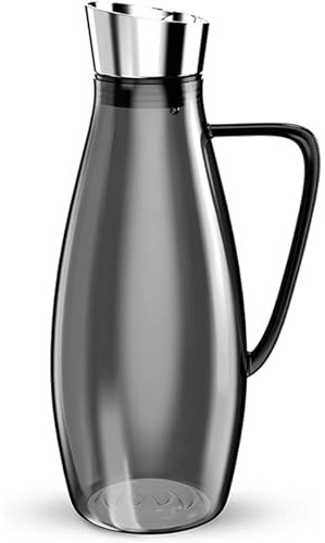 DPCDAN Jarra de Agua de Gran Capacidad de 2 litros, Jarra de Vidrio de borosilicato con Mango antiescaldado, Jarra de té Helado, Botella de Agua fría para café/Jugo
