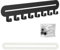 Gentpovth Porte Clef Mural avec 8 Crochets, rangement en métal pour clés, décoration murale Home, Porte a Clefs Murale pour Ranger les Petits Objets Tels que les Clés Dans L'entrée(Noir)