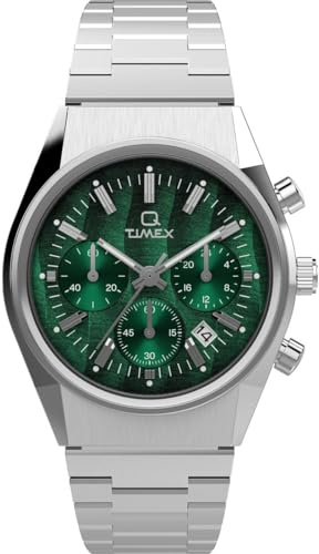 Timex Herren Chronograph Quarz Uhr Falcon Eye mit Edelstahlarmband