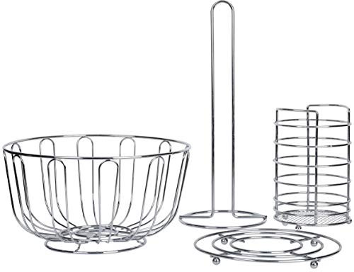 axentia Juego de Cocina, Plateado, Aprox. 13 x 24 x 32 cm