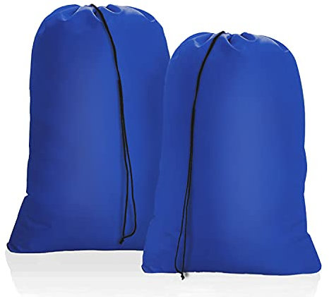 OTraki Sacco Panni Sporchi 50 x 60 cm 2 Pezzi Sacco Portabiancheria Sporca Viaggo con Coulisse Borse Portaoggetti Pieghevole Salvaspazio per Dormitorio Lavanderia Bagno Camp College